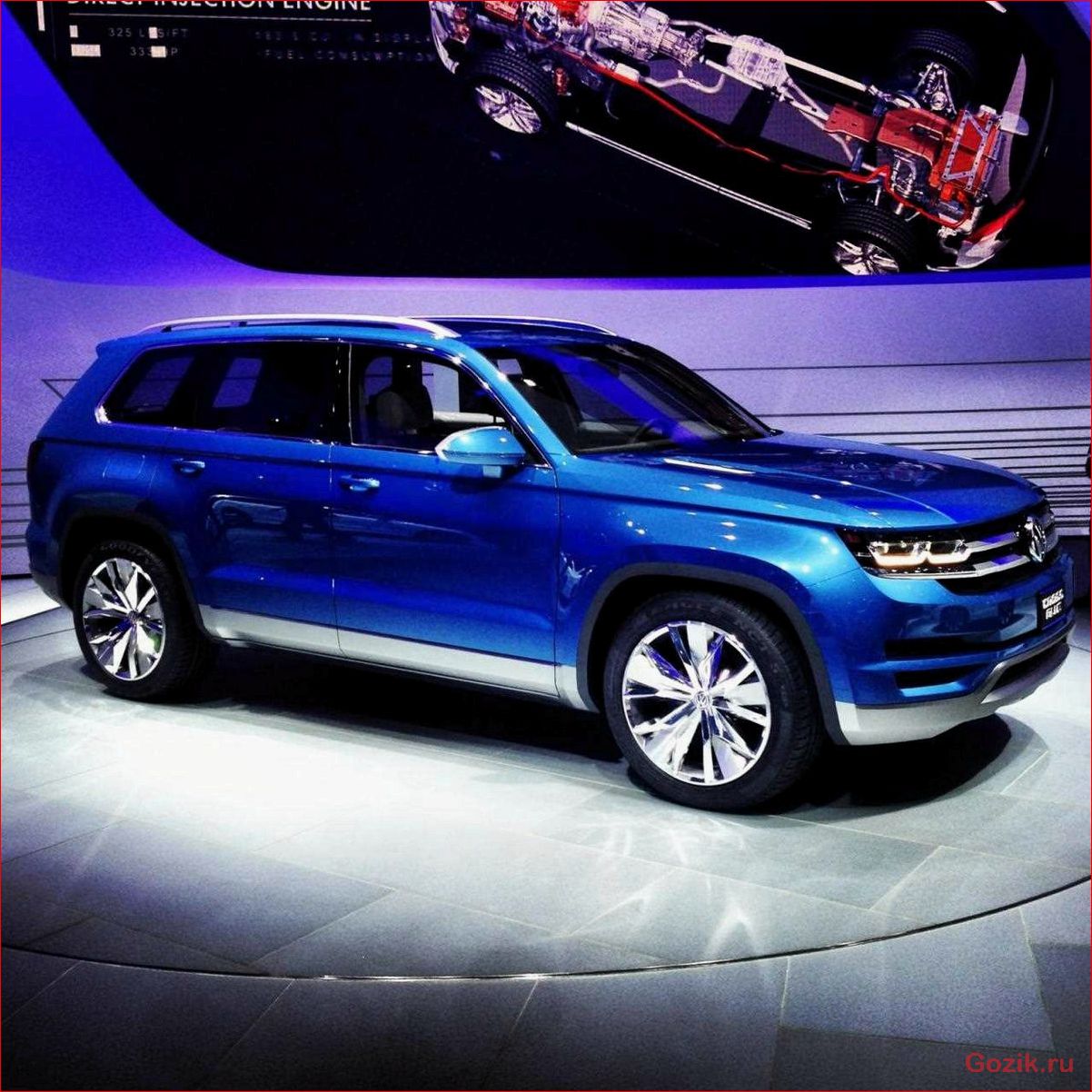 6-местный внедорожник Volkswagen CrossBlue 6-местный, внедорожник, volkswagen, crossblue