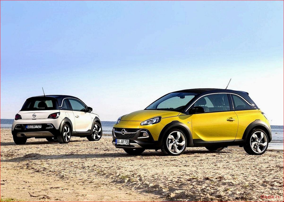 особенности, opel, adam, rocks, 2015
