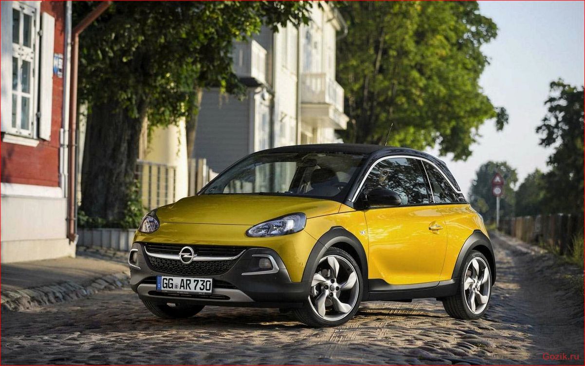 особенности, opel, adam, rocks, 2015