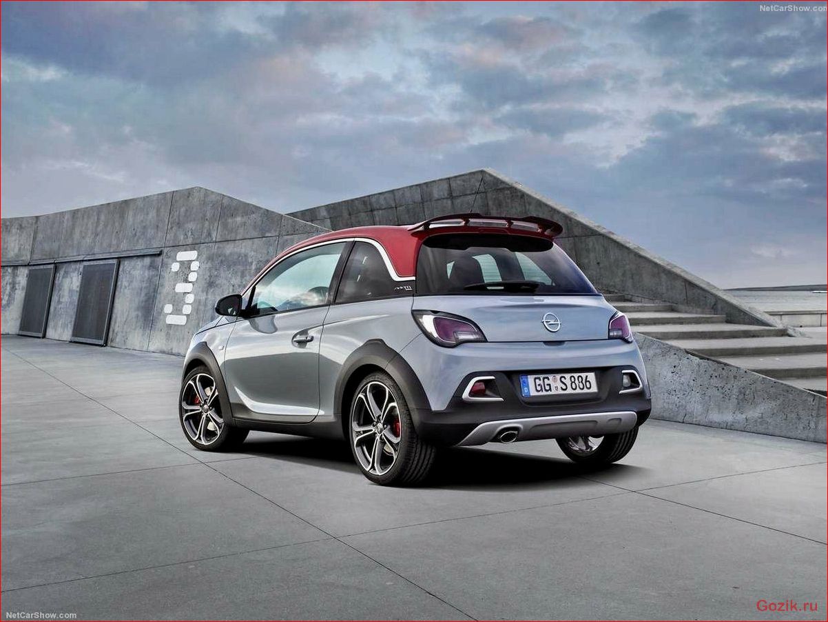 особенности, opel, adam, rocks, 2015