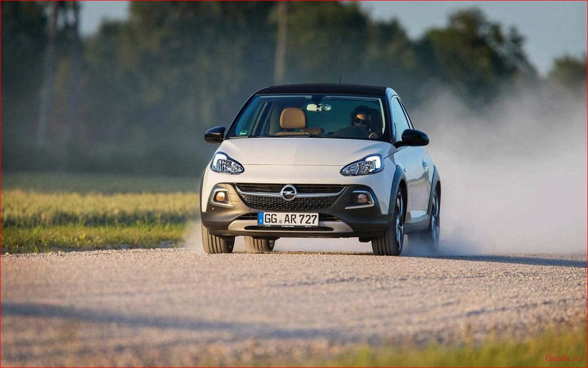 особенности, opel, adam, rocks, 2015