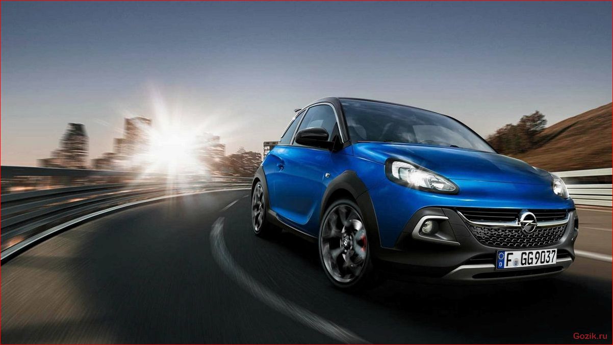особенности, opel, adam, rocks, 2015