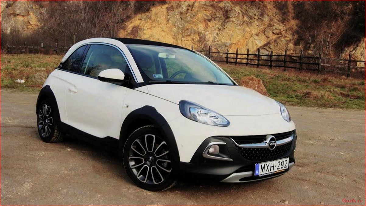 особенности, opel, adam, rocks, 2015