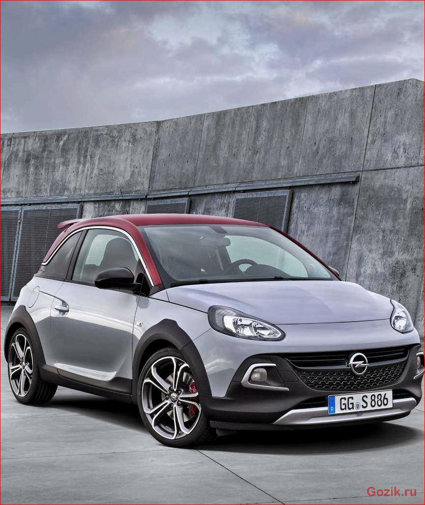 особенности, opel, adam, rocks, 2015