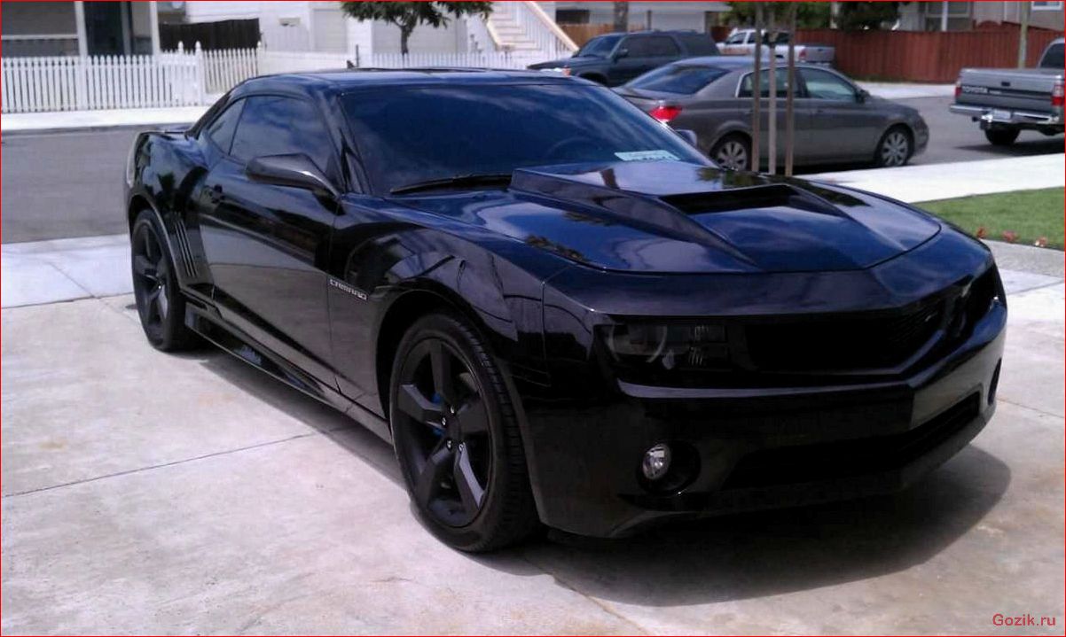 chevrolet, camaro, black, элегантность, мощность