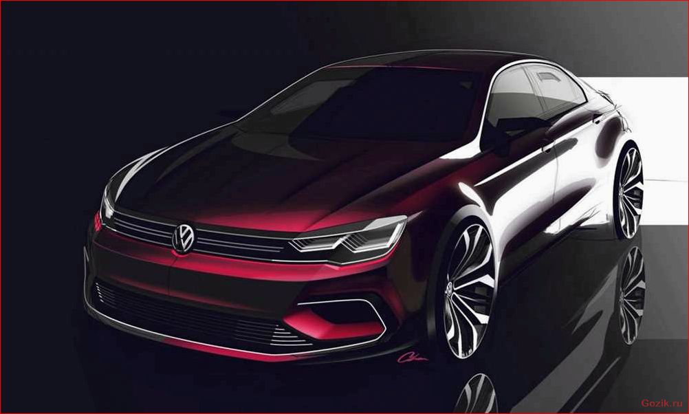 концепт, volkswagen, midsize, coupe, новое