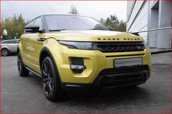 range, rover, evoque, sicilian, yellow