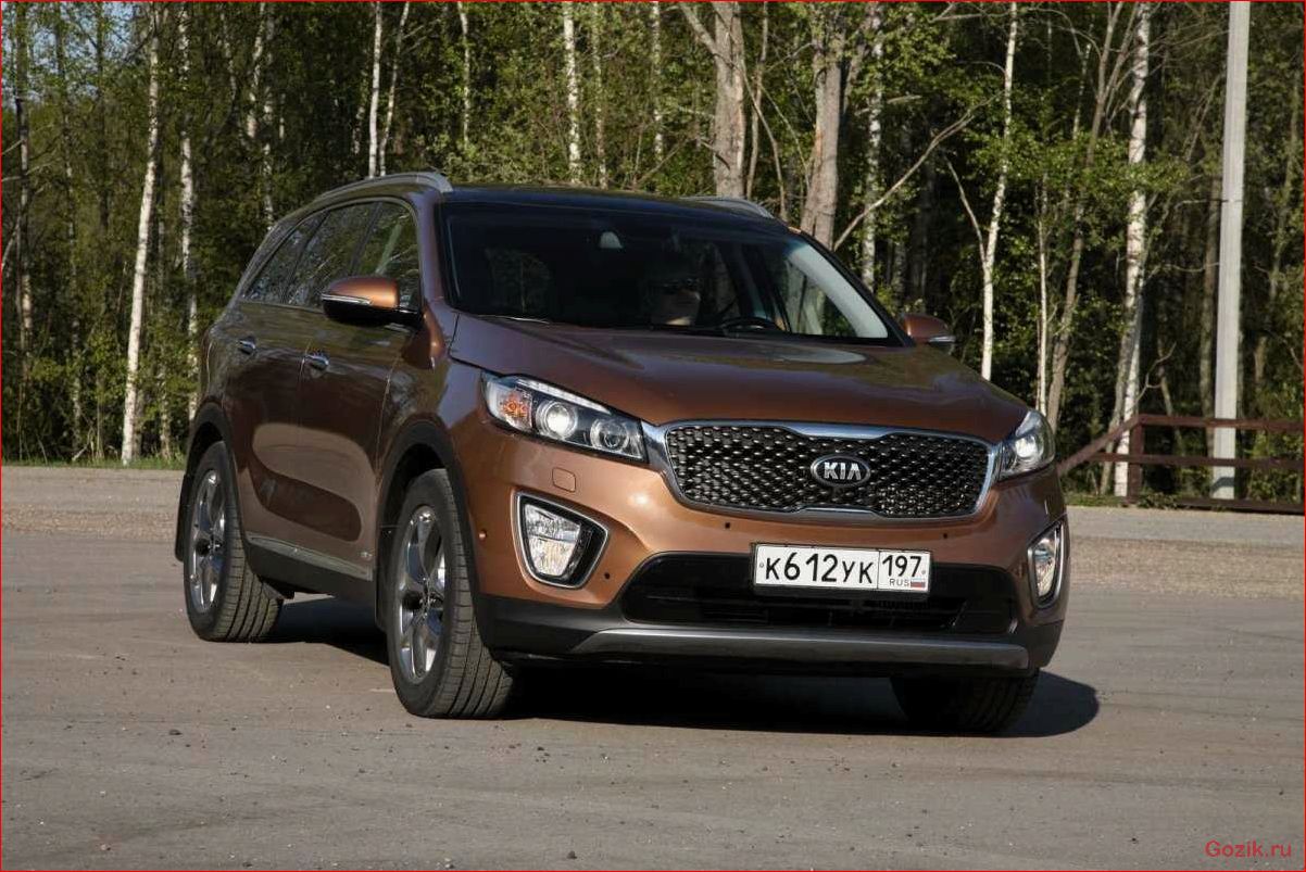 пробный, тест, автомобиля, sorento, 2013