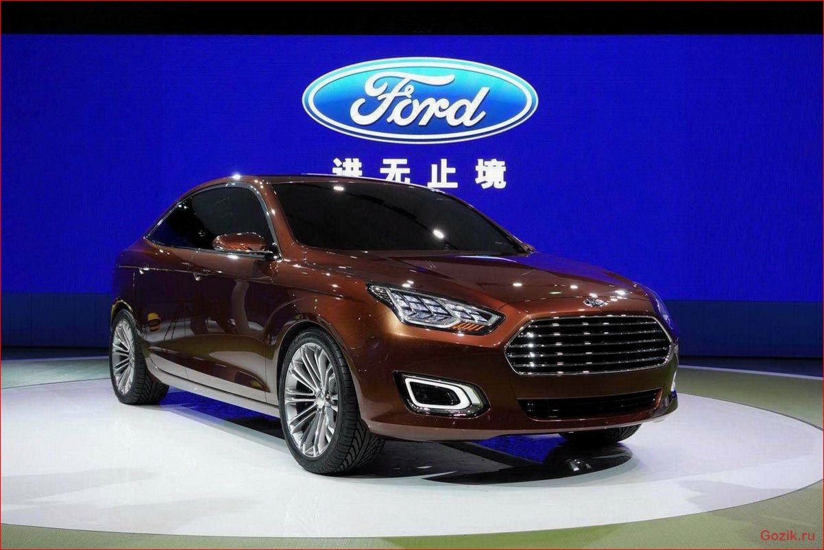 шанхае, показан, новый, ford, escort