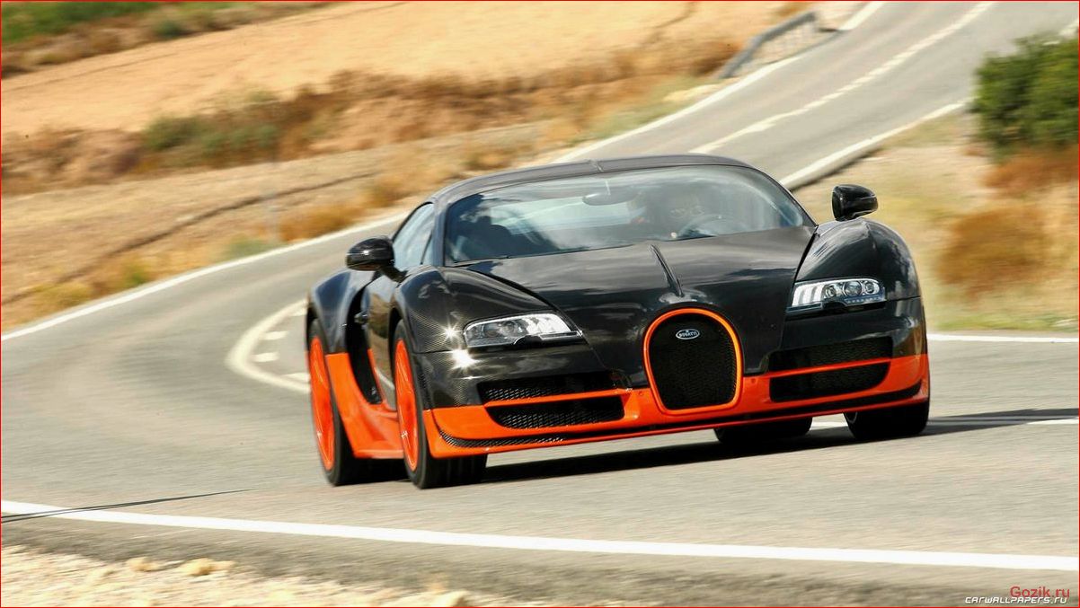 быстрый, автомобиль, bugatti, veyron