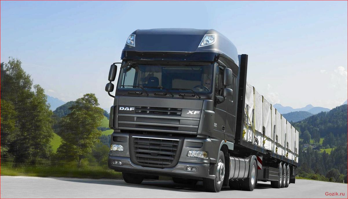Современная грузовая техника для дальних перевозок: тягач DAF XF 105.460 современная, грузовая, техника, дальних, перевозок