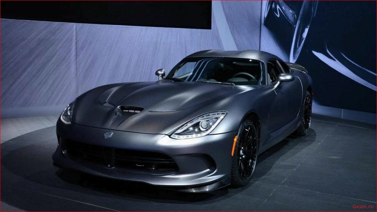 обзор, спортивного, автомобиля, chrysler, viper