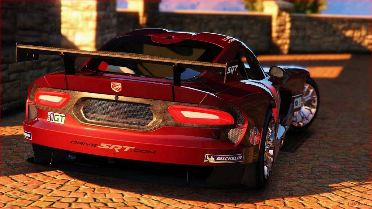обзор, спортивного, автомобиля, chrysler, viper