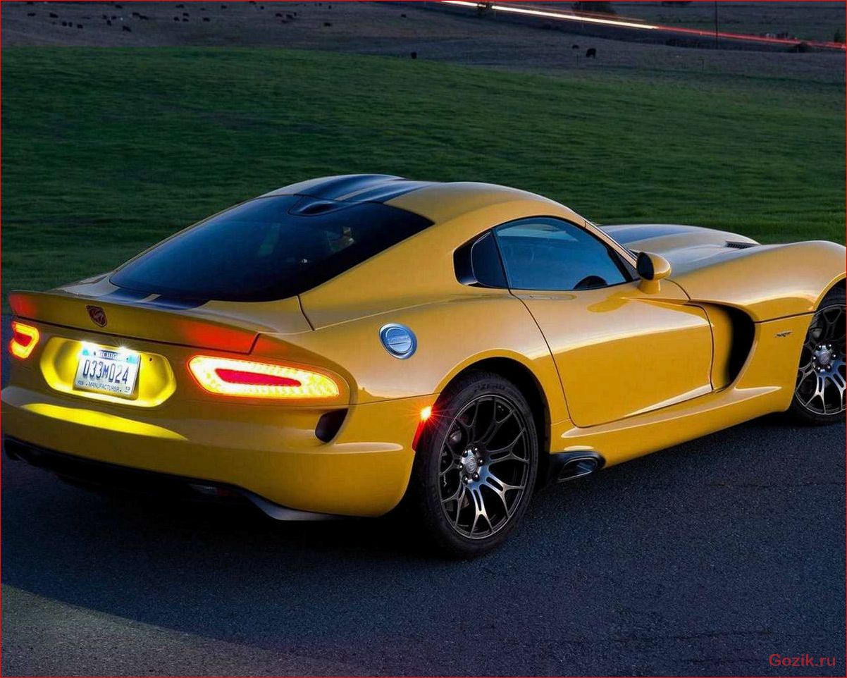 обзор, спортивного, автомобиля, chrysler, viper