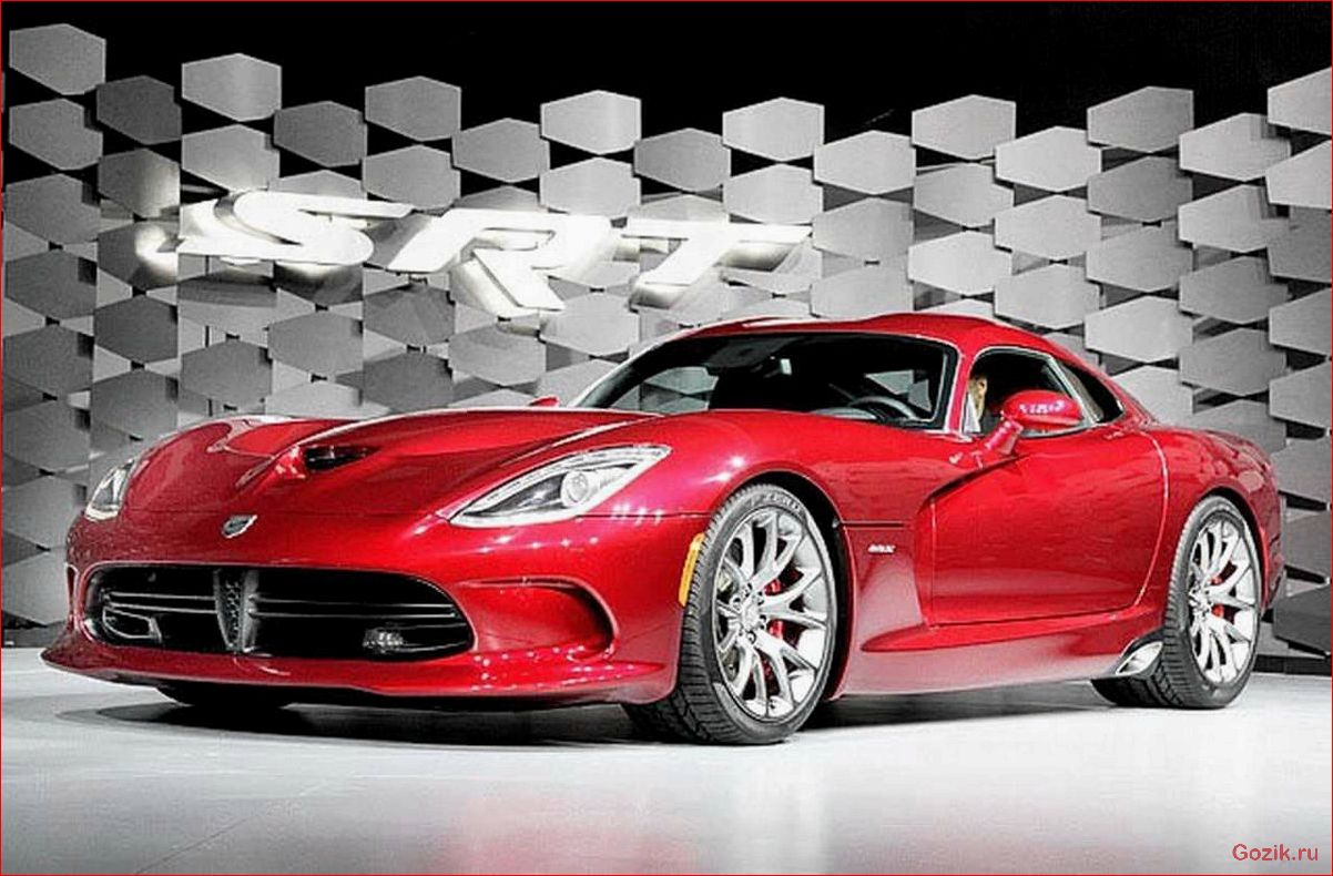 обзор, спортивного, автомобиля, chrysler, viper