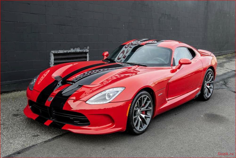 обзор, спортивного, автомобиля, chrysler, viper