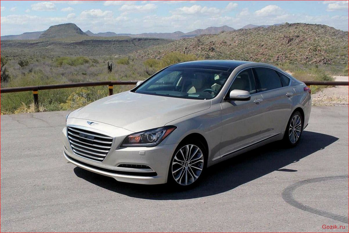 элегантный, седан, hyundai, genesis