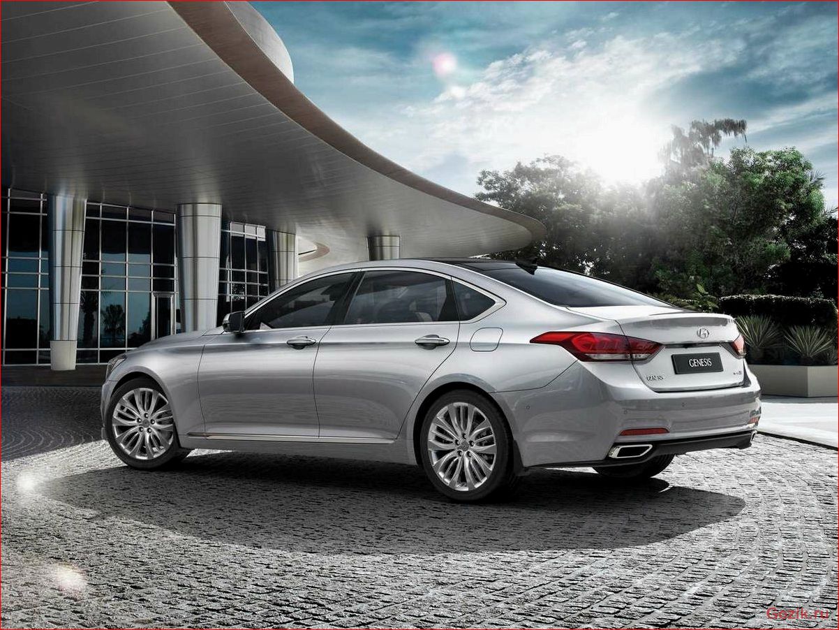 элегантный, седан, hyundai, genesis
