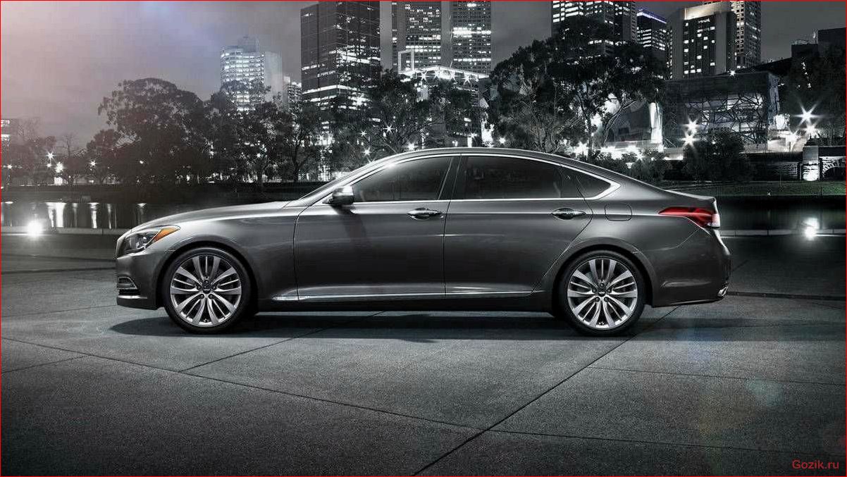 элегантный, седан, hyundai, genesis