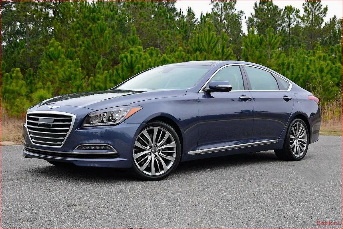 элегантный, седан, hyundai, genesis