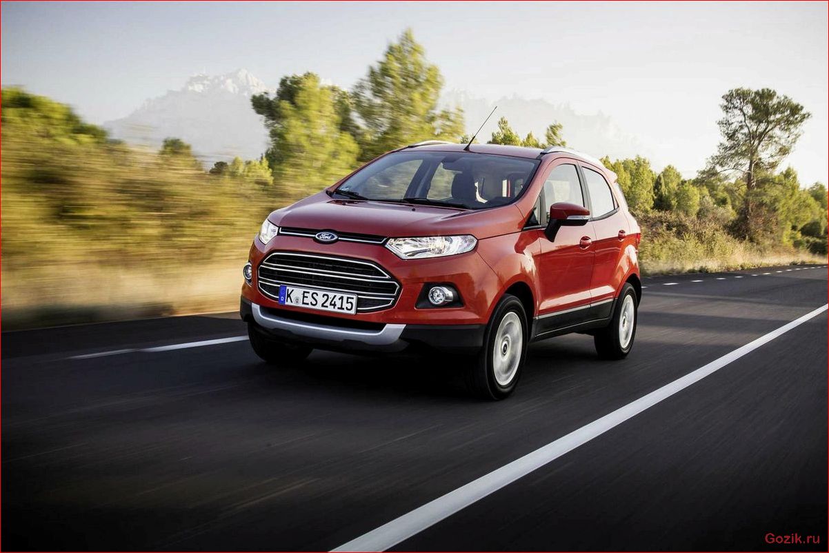 ознакомление, новым, кроссовером, ford, ecosport