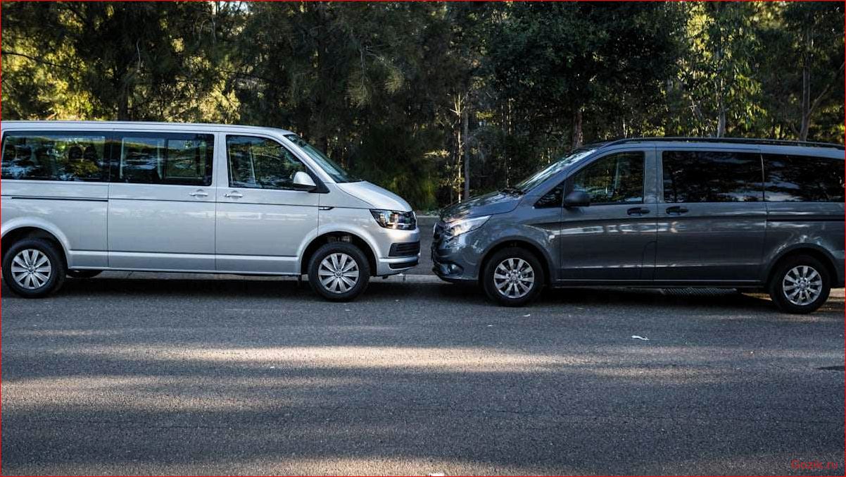 сравнение, микроавтобусов, volkswagen, multivan, caravelle