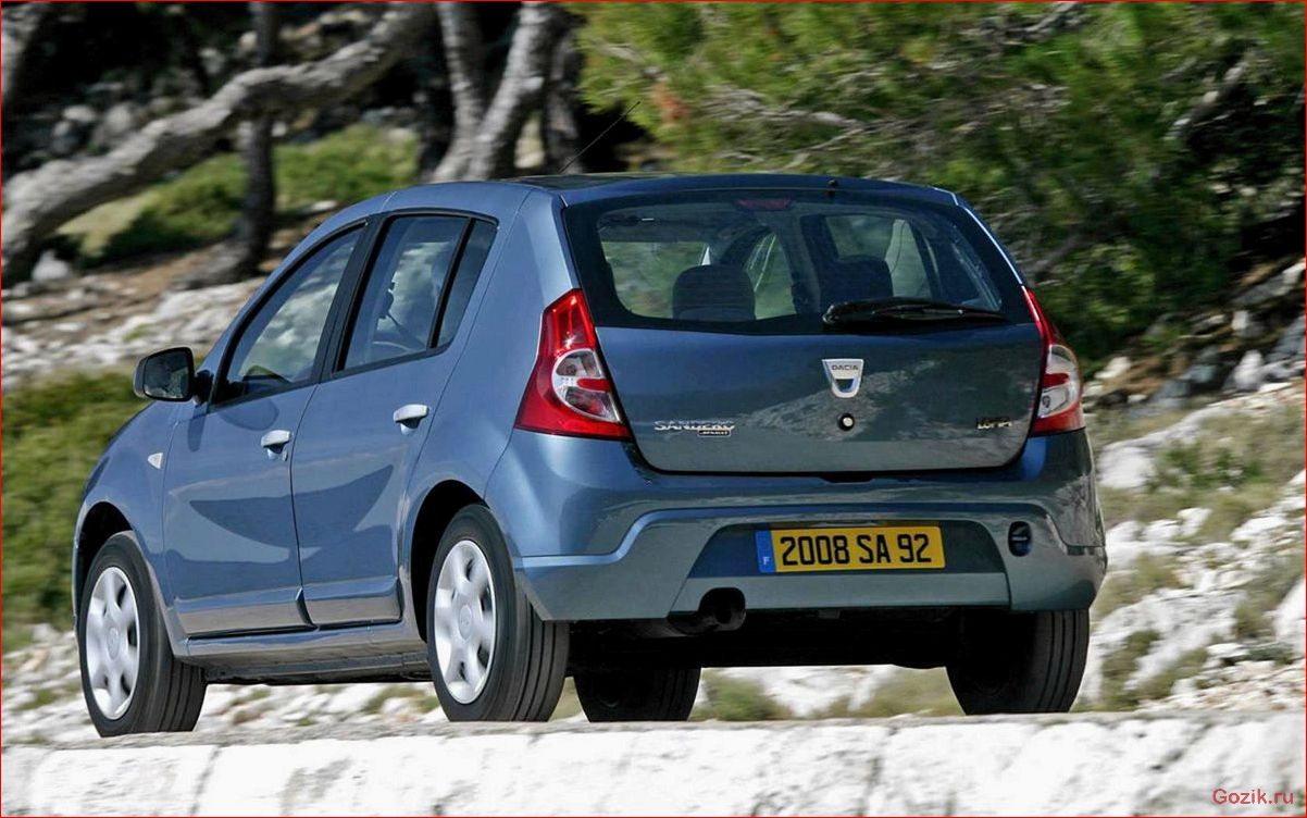 хэтчбек, dacia, sandero, второго, поколения