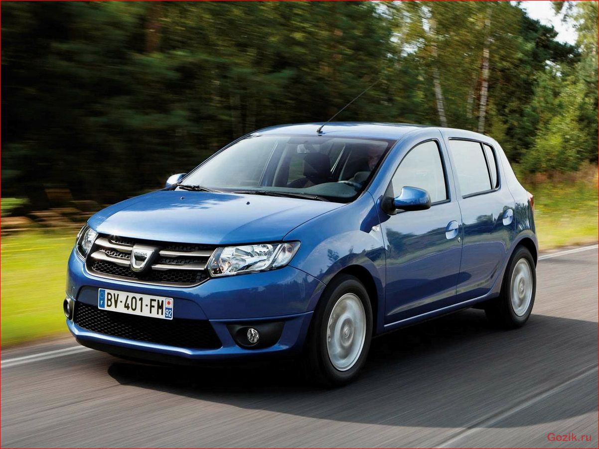 хэтчбек, dacia, sandero, второго, поколения